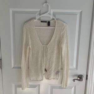 Liz Claiborne Tie Front Sweater - PS